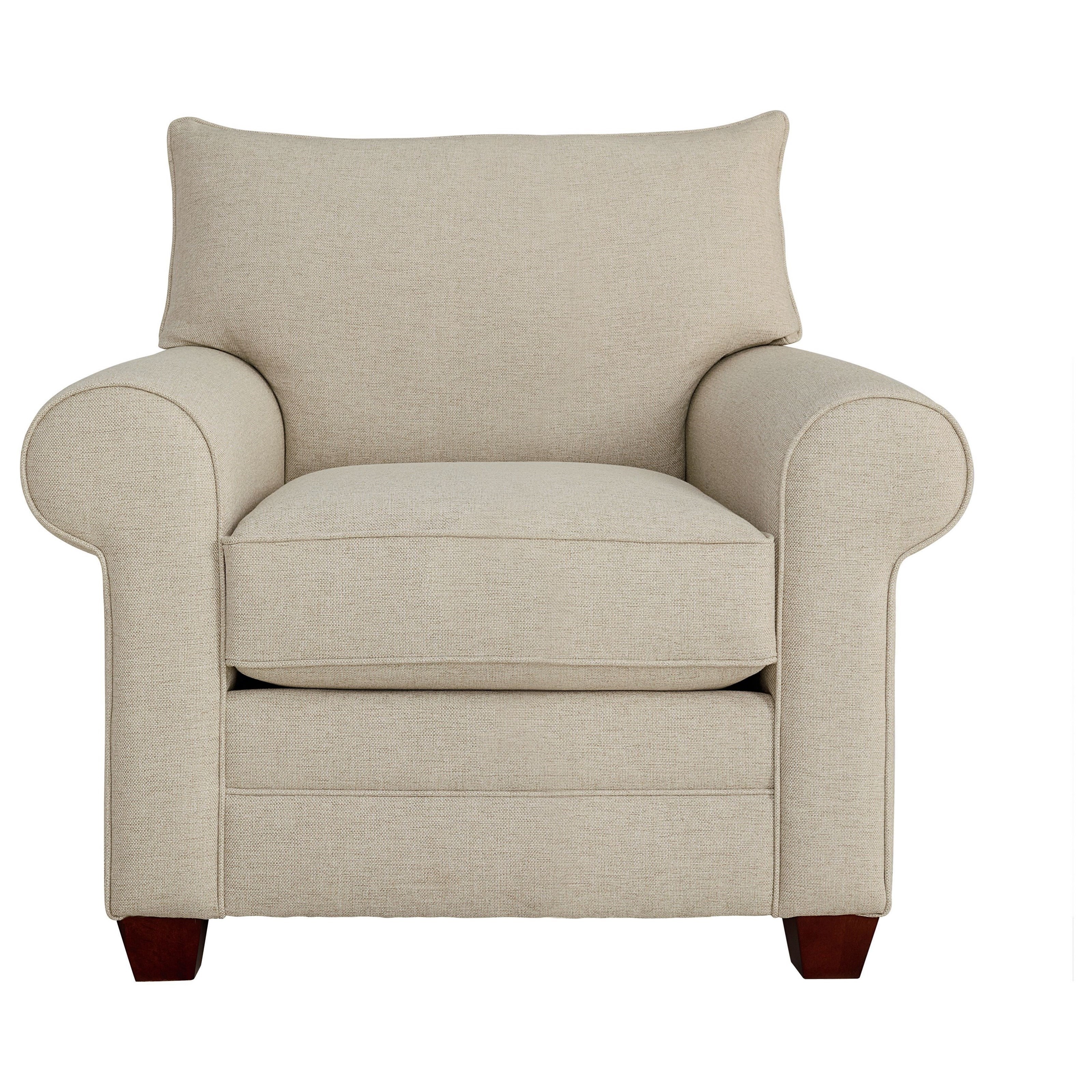 Bassett Alexander Casual Chair with Rolled Arms Bassett of Cool